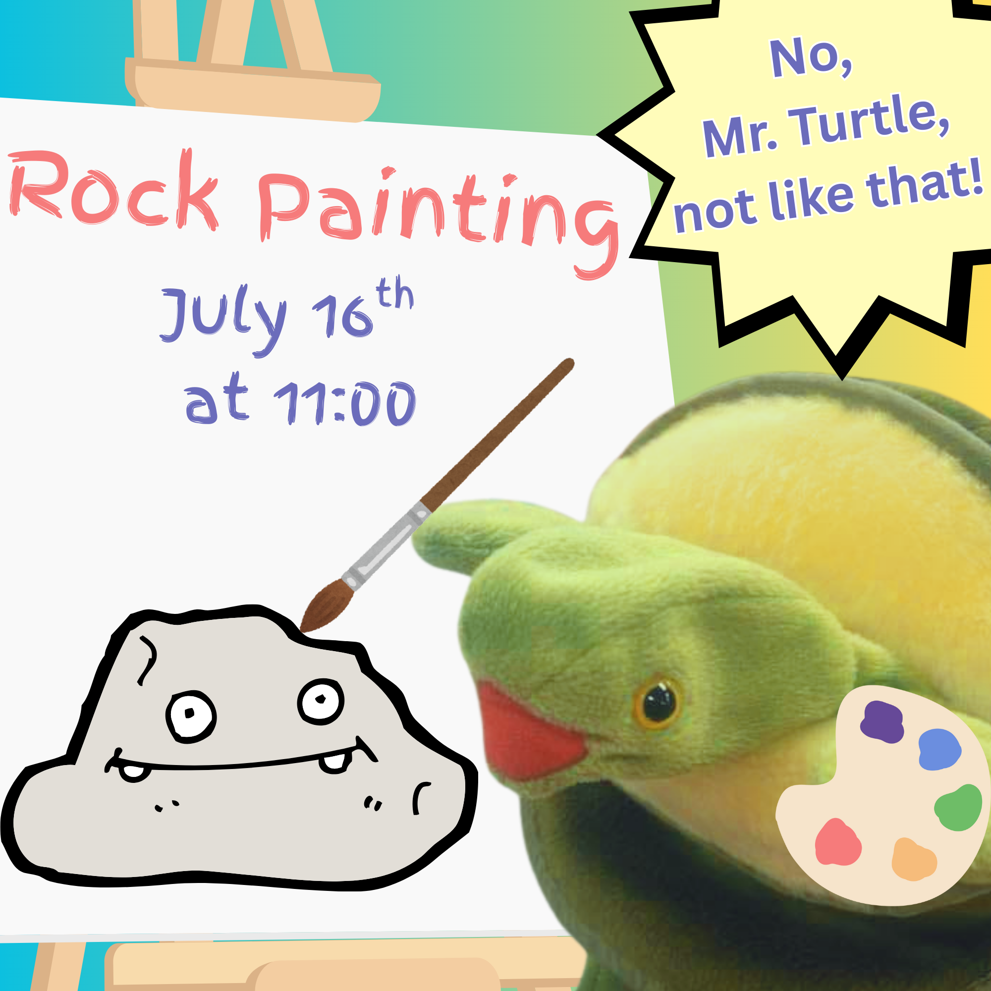 Rock Painting July 16th at 11:00