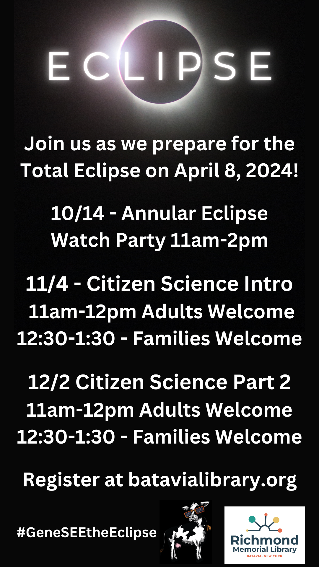  Annular Eclipse Watch Party 11am-2pm