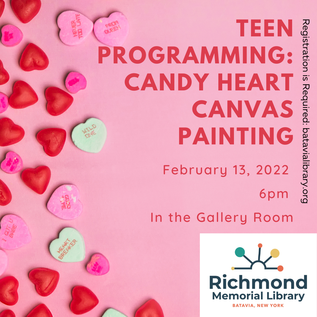 Teen Programming: Canvas Candy Heart Painting
