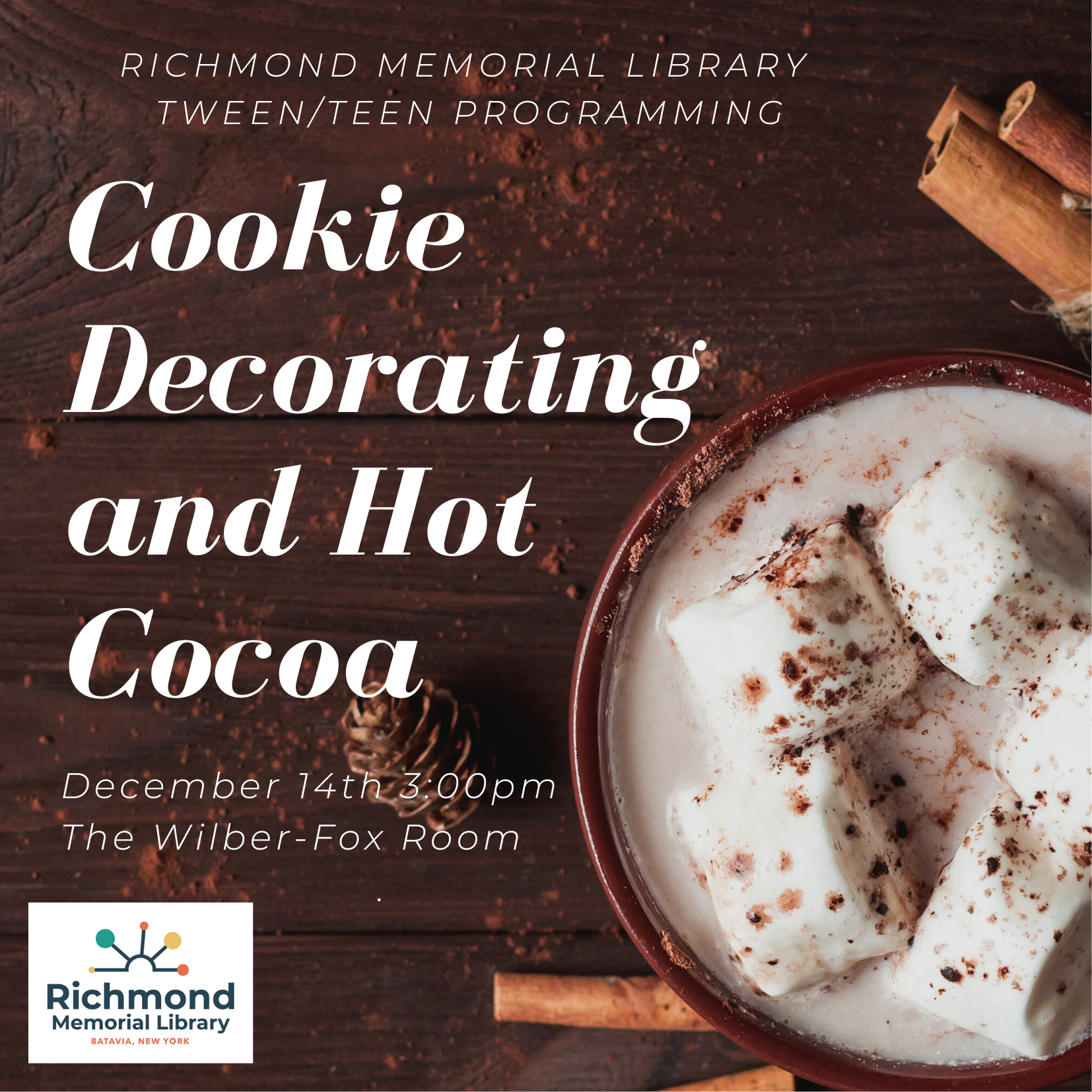 Tween/Teen Programming: Cookie Decorating & Hot Cocoa