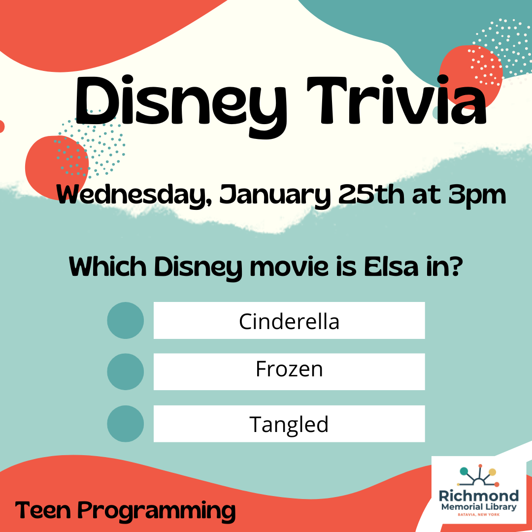 Teen Programming: Disney Trivia