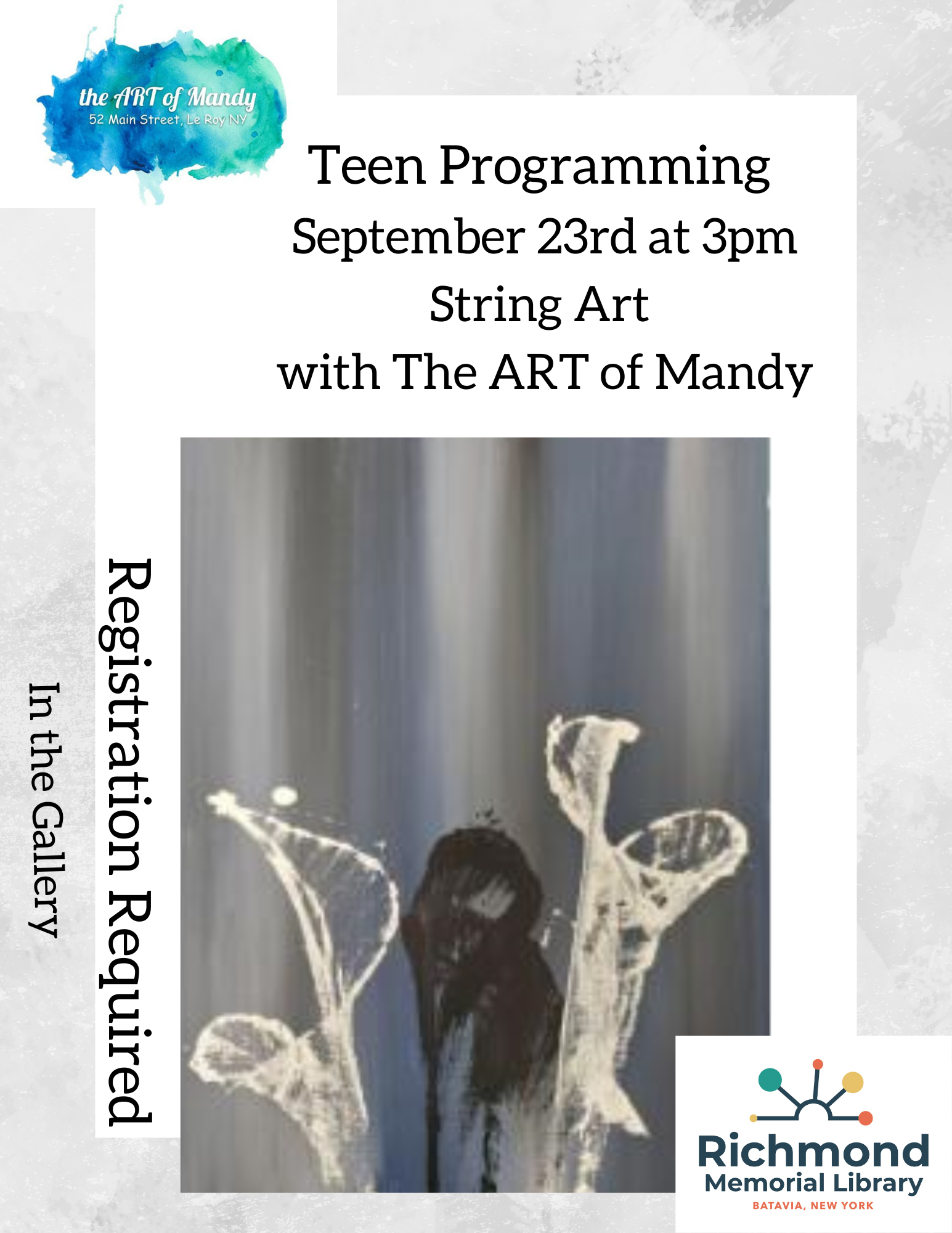 Teen Programming: String Art with the ART of Mandy! 