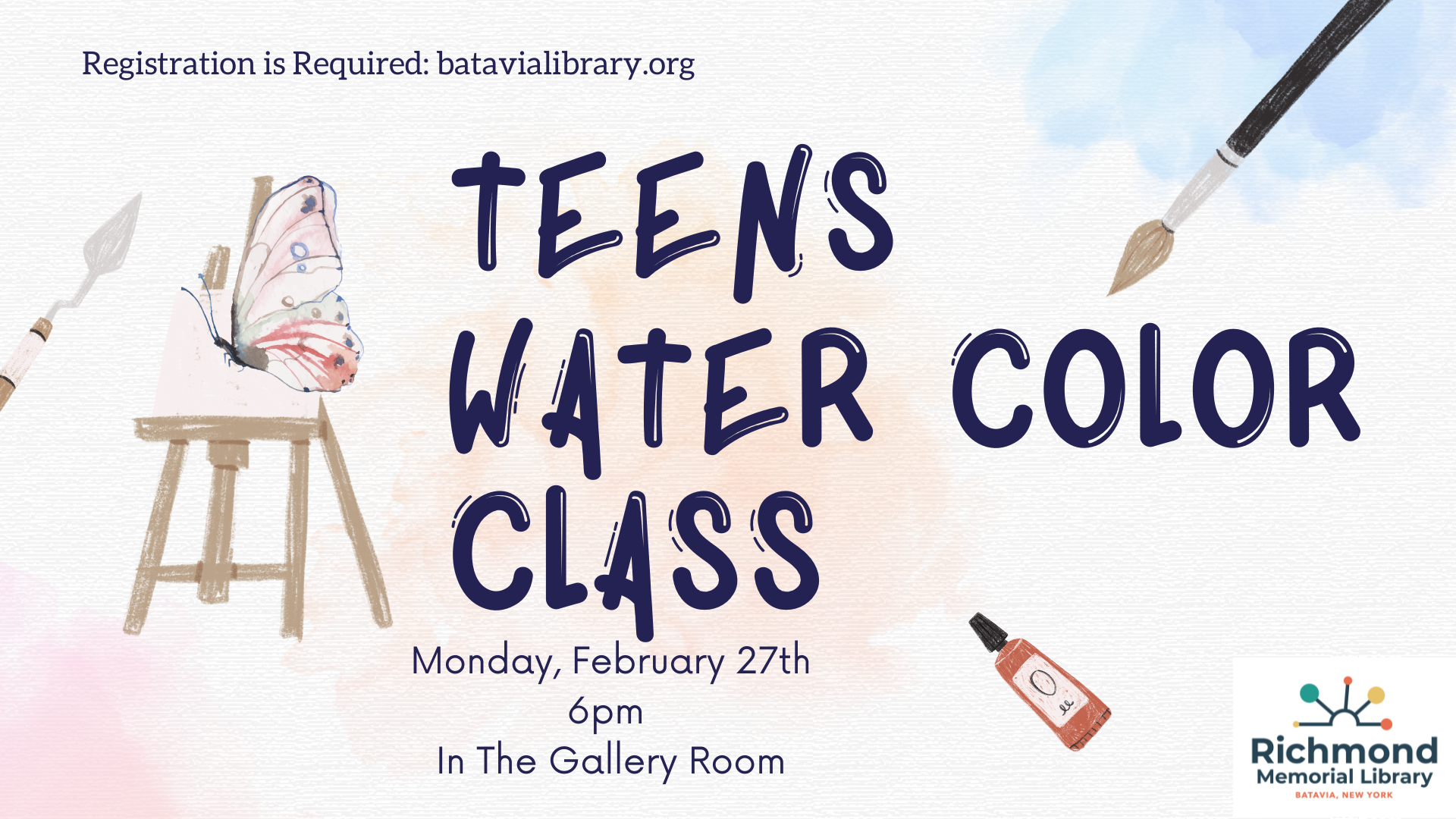 Teen Programming: Water Color Class 