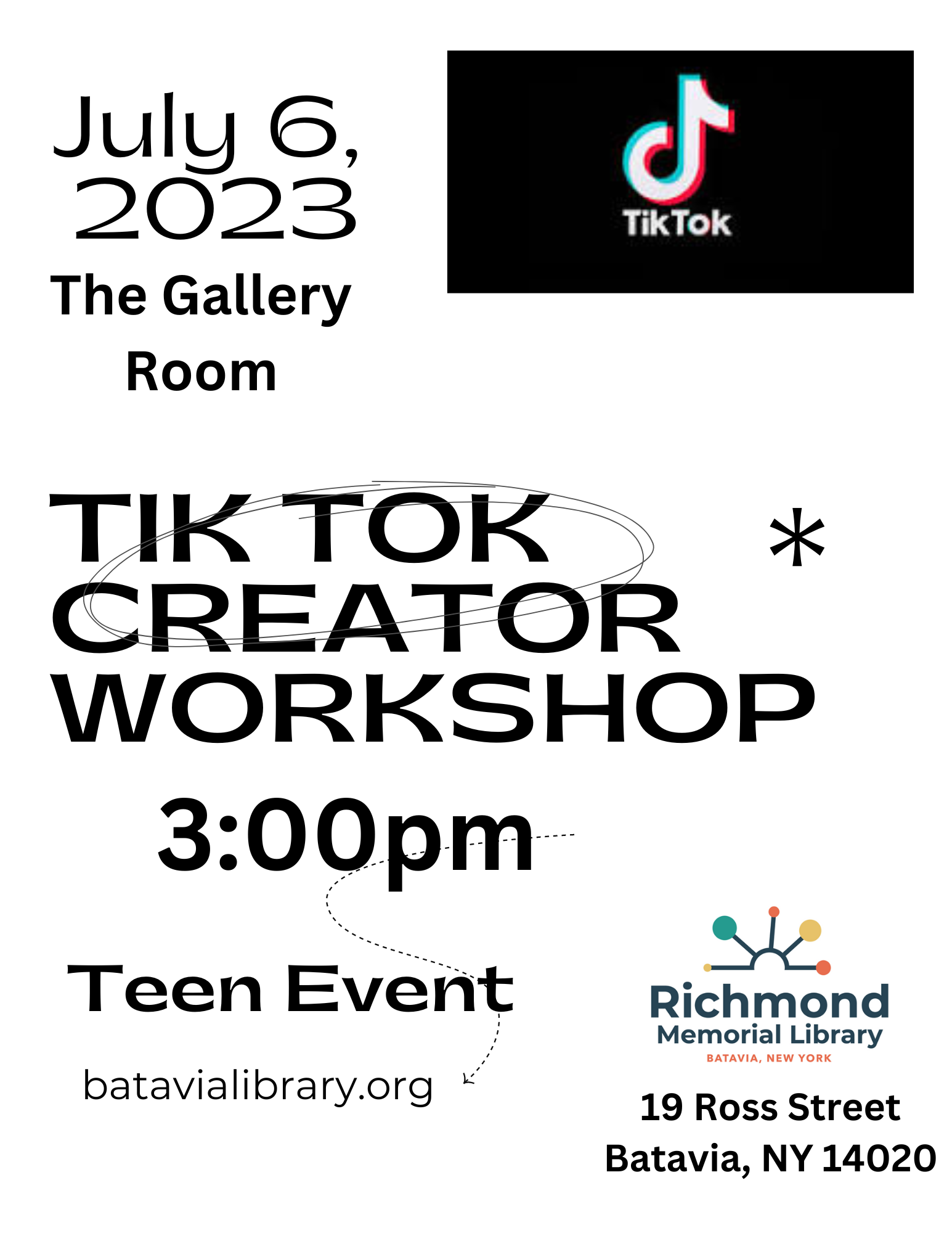 Teen Programming: Tik Tok Creator Workshop