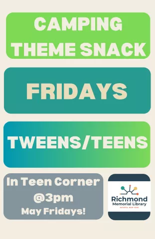 Tweens/Teens Programming: Camping Theme Snacks! 