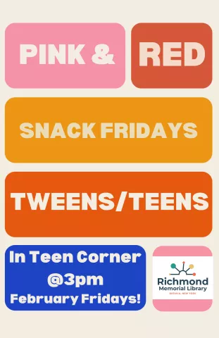 Tween/Teen Programming: Pink & Red Snacks!