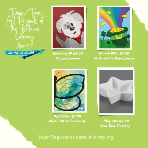 Tween/Teen Programming: ART with the ART of Mandy!