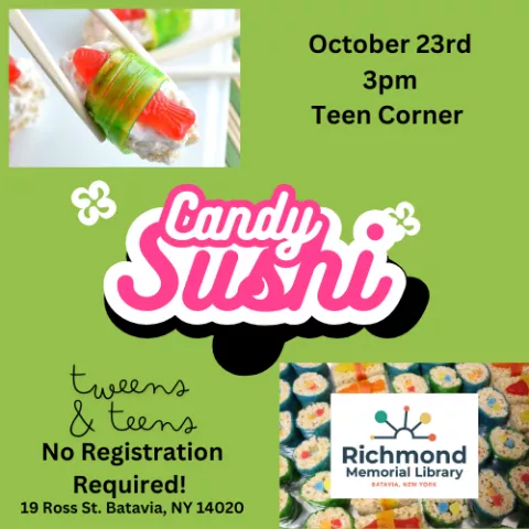 Tween/Teen Programming: Candy Sushi!