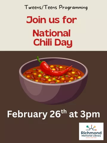 Tween/Teen Programming: National Chili Day! 