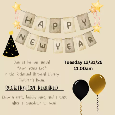 Children&#039;s, &quot;Noon&quot; Years Eve Party