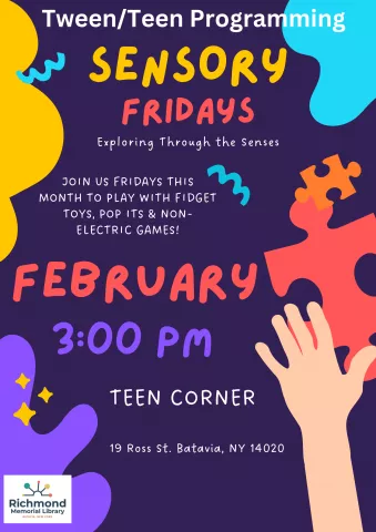 Tween/Teen Programming: Sensory Fridays!