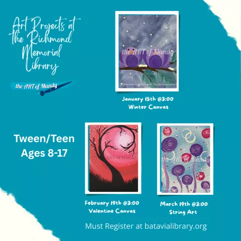 Tween/Teen Programming: Afternoon ART with the ART of Mandy! 