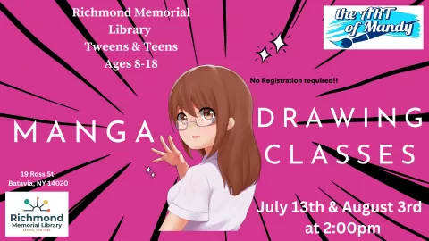 Tween/Teen Programming: Manga Drawing Classes! 
