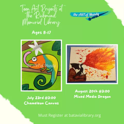Tween/Teen Programming: Summer ART with the ART of Mandy