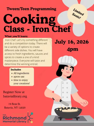 Tween/Teen Programming: Iron Chef Cooking Class Competition! 
