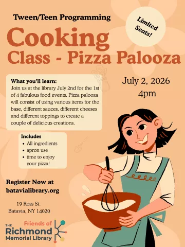Tween/Teen Programming: Pizza Palooza Cooking Class! 