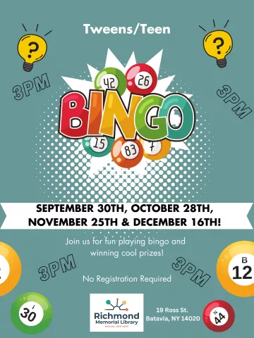 Tween/Teen Programming: Bingo!