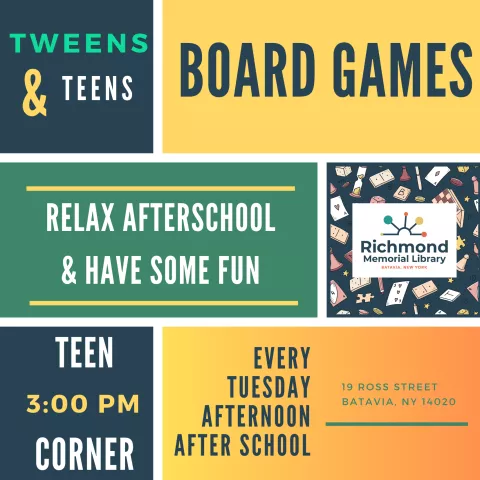 Tween/Teen Programming: Board Games!