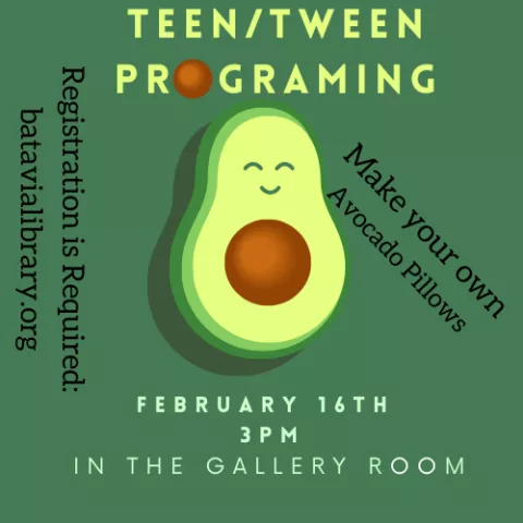 Tween/Teen Programming: Avocado Pillows